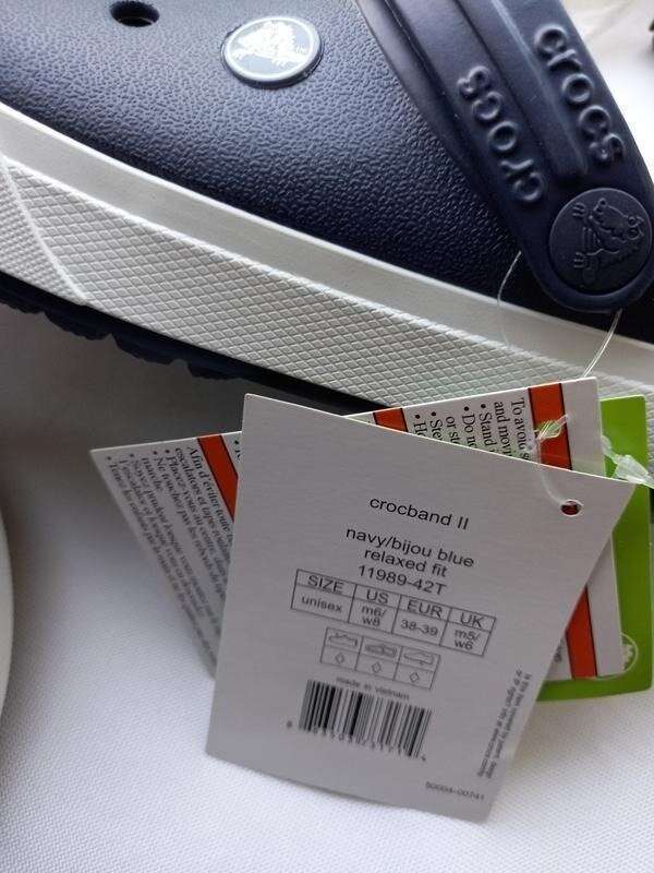 Чоловічі Crocs Крокбенд Клог Сині Оновлені Crocband II Clog Navy — фото 5