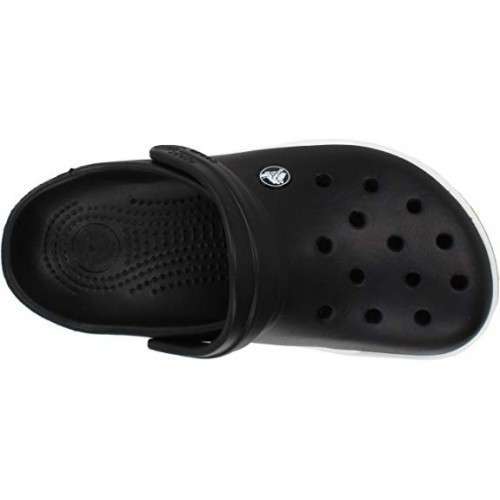 Крокбенд Клог Чорні Crocs Crocband II.5 Clog Black/White — фото 7