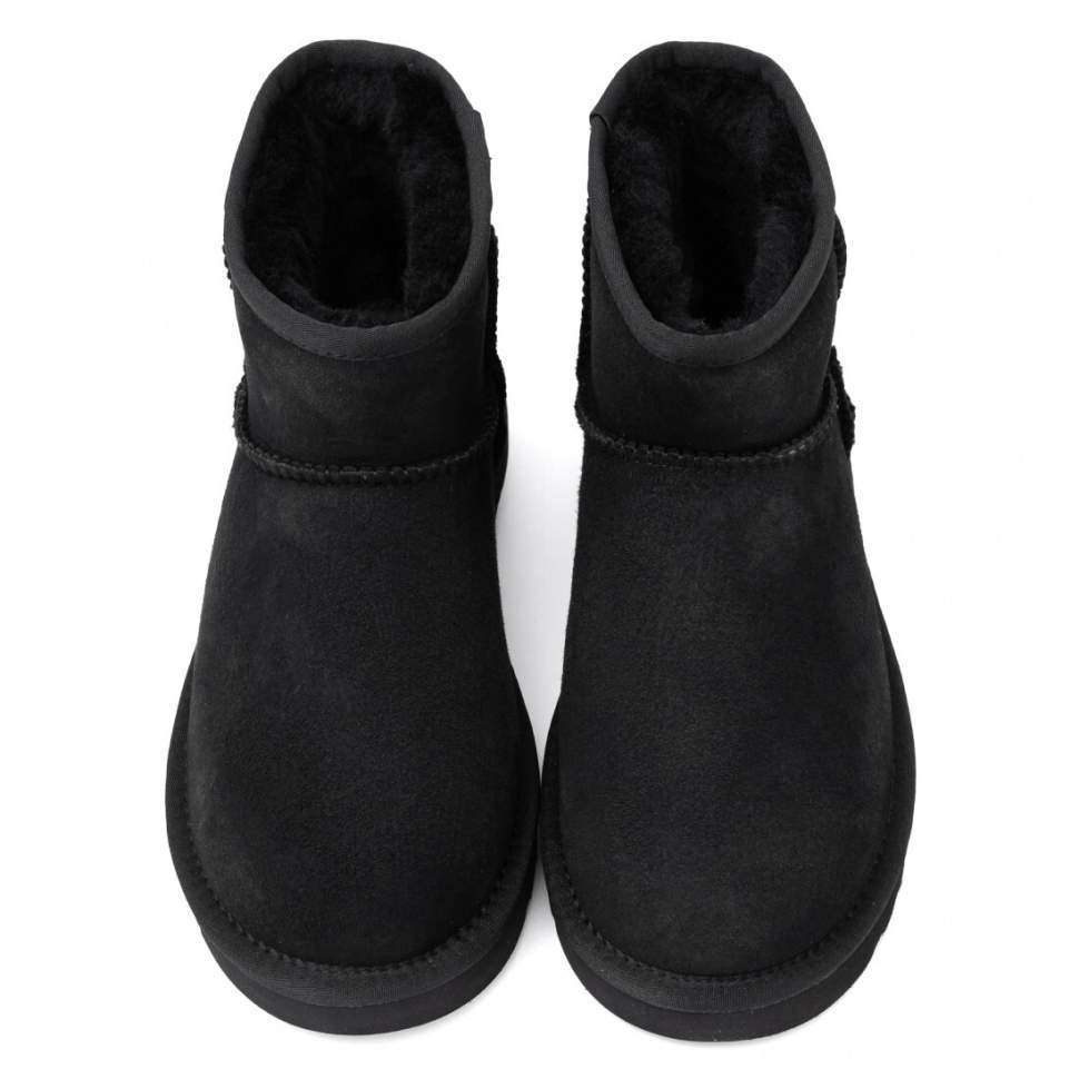 Жіночі UGG Классік Міні Чорні Замшеві Australia Classic Mini Black Suede — фото 2