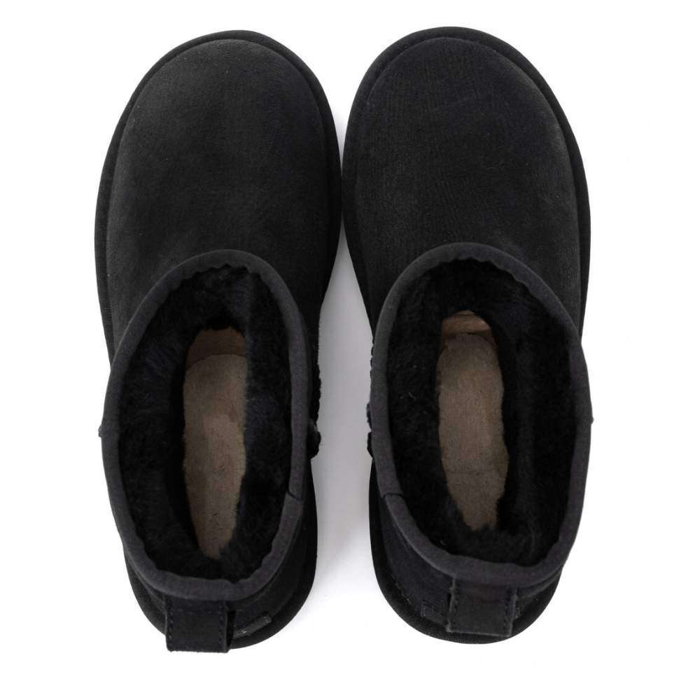 Жіночі UGG Классік Міні Чорні Замшеві Australia Classic Mini Black Suede — фото 3