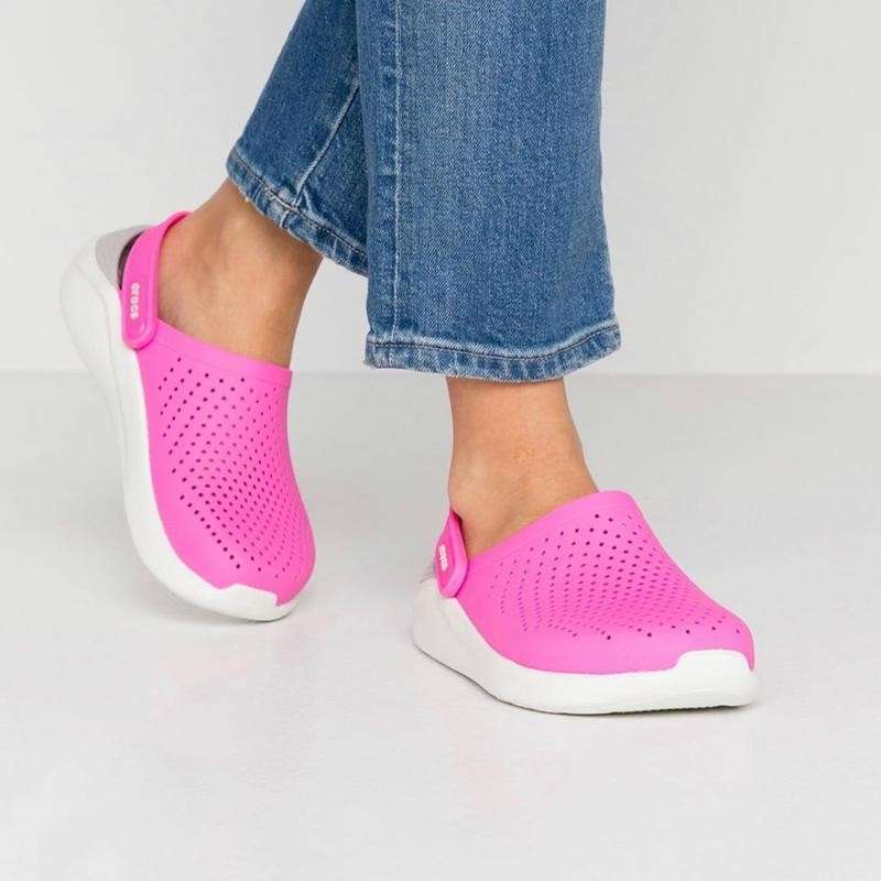 Жіночі Crocs LiteRide Clog Electric Pink/Almost White — фото 3