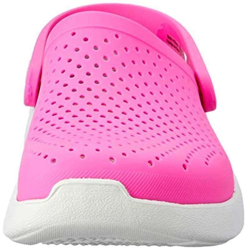 Жіночі Crocs LiteRide Clog Electric Pink/Almost White — фото 5