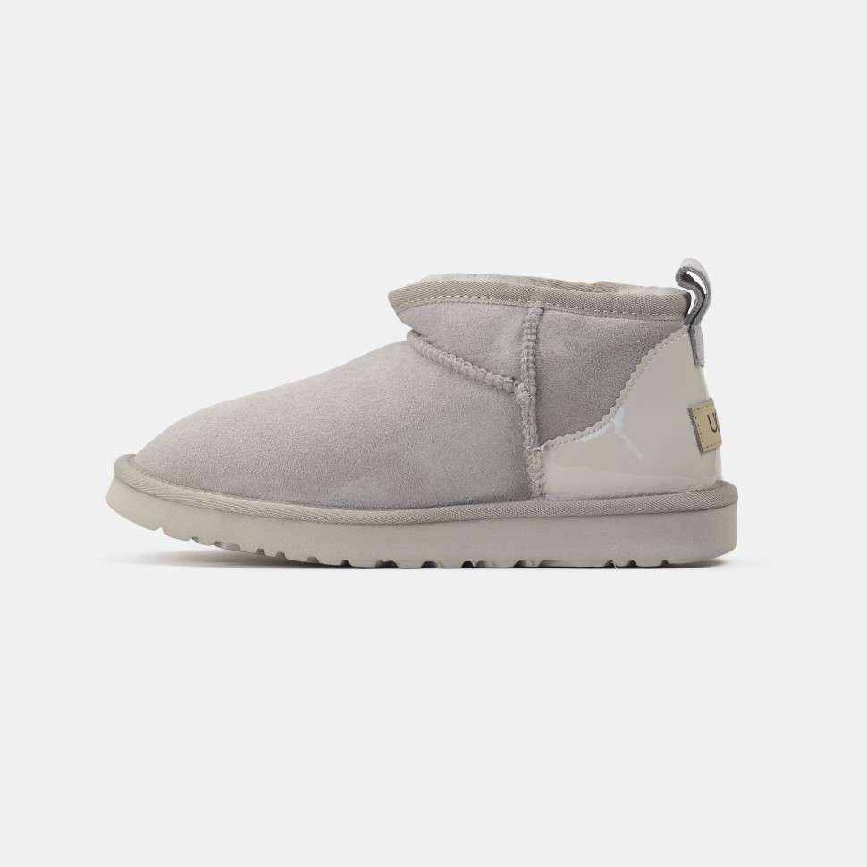 Жіночі UGG Ультра Міні Беж Лакова п'ятка Ultra Mini Boot Beige — фото 2