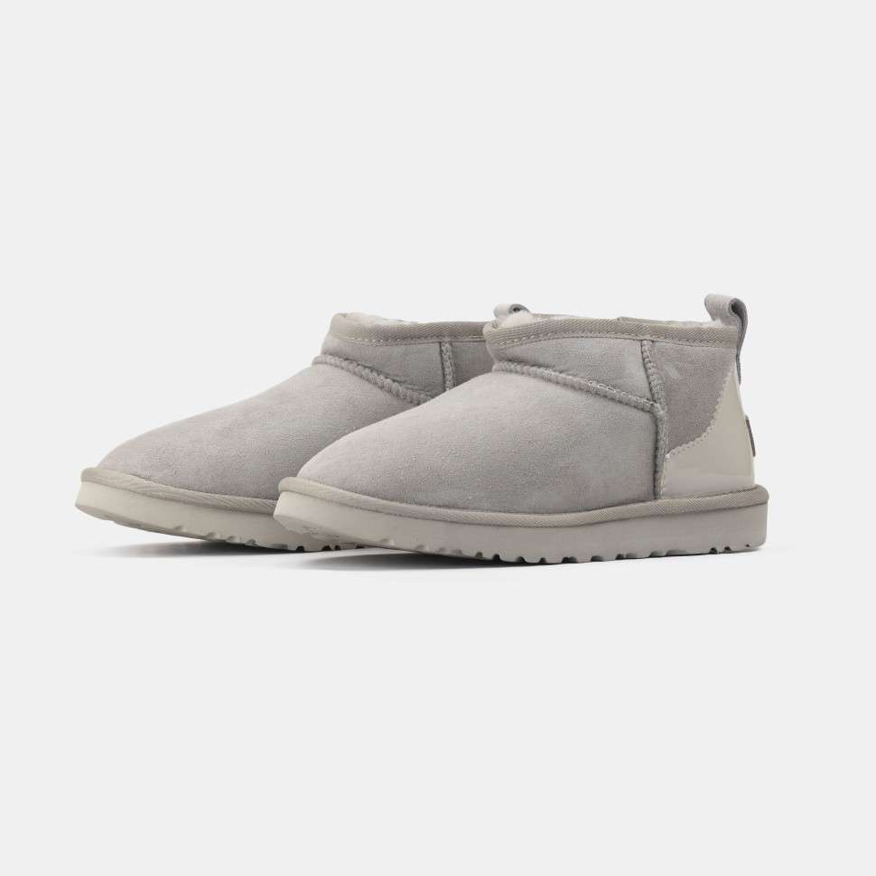 Жіночі UGG Ультра Міні Беж Лакова п'ятка Ultra Mini Boot Beige — фото 3