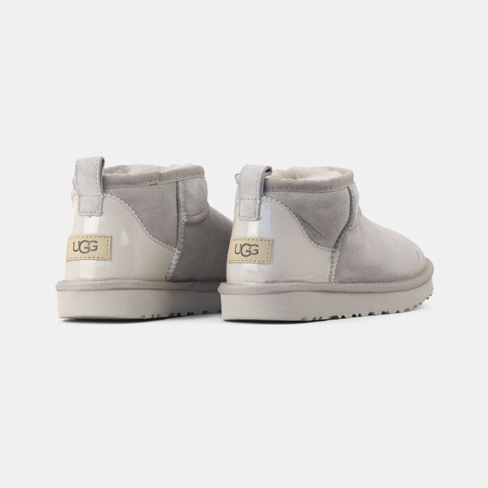 Жіночі UGG Ультра Міні Беж Лакова п'ятка Ultra Mini Boot Beige — фото 6