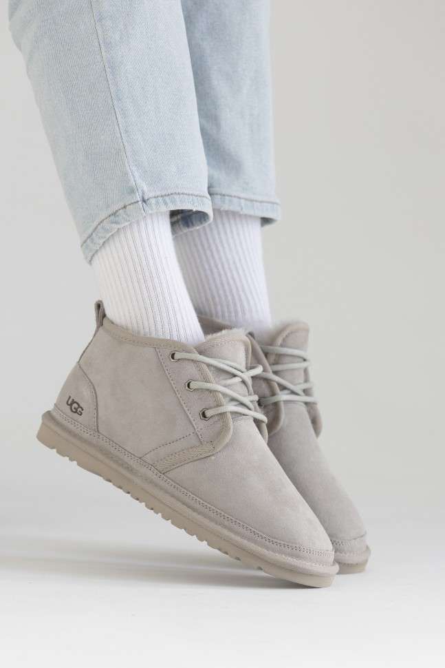 Жіночі UGG Чоботи Сірі Ньюмел Замша AUSTRALIA Neumel Light Grey — фото 11
