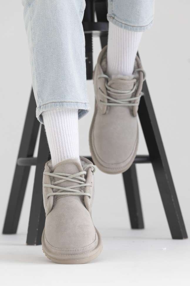 Жіночі UGG Чоботи Сірі Ньюмел Замша AUSTRALIA Neumel Light Grey — фото 13