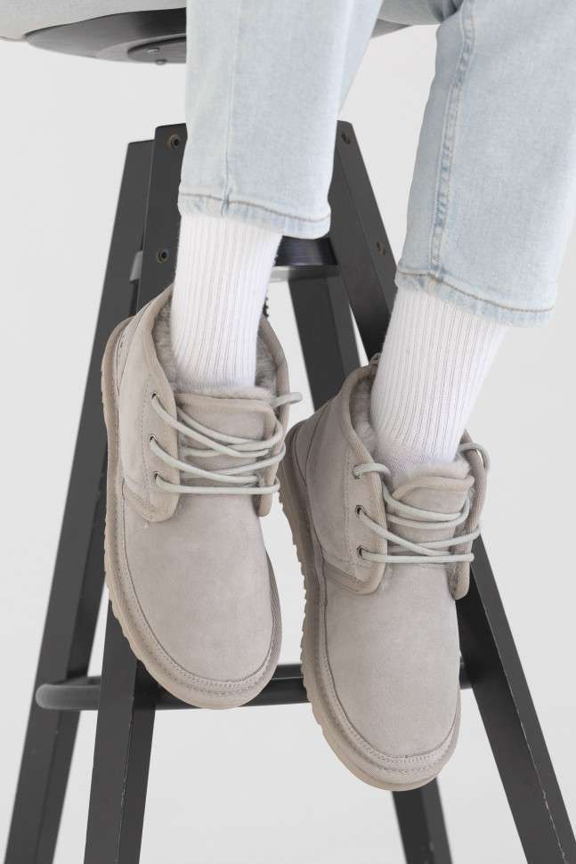 Жіночі UGG Чоботи Сірі Ньюмел Замша AUSTRALIA Neumel Light Grey — фото 14