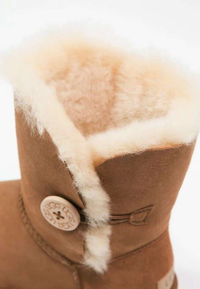 UGG Коричневі Замша з Гудзиком Bailey Button II Chestnut Suede — фото 11