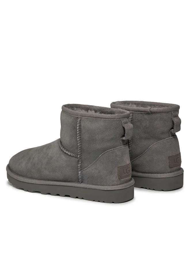 Жіночі UGG Класік Міні Сірі Замшеві Australia Classic Mini Grey Suede — фото 3