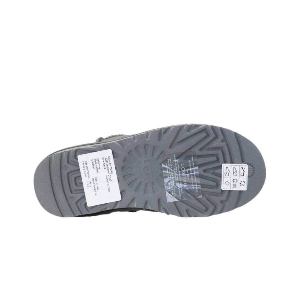 Жіночі UGG Міні Сірі Замша Металлік Classic Mini Grey Metallic — фото 5