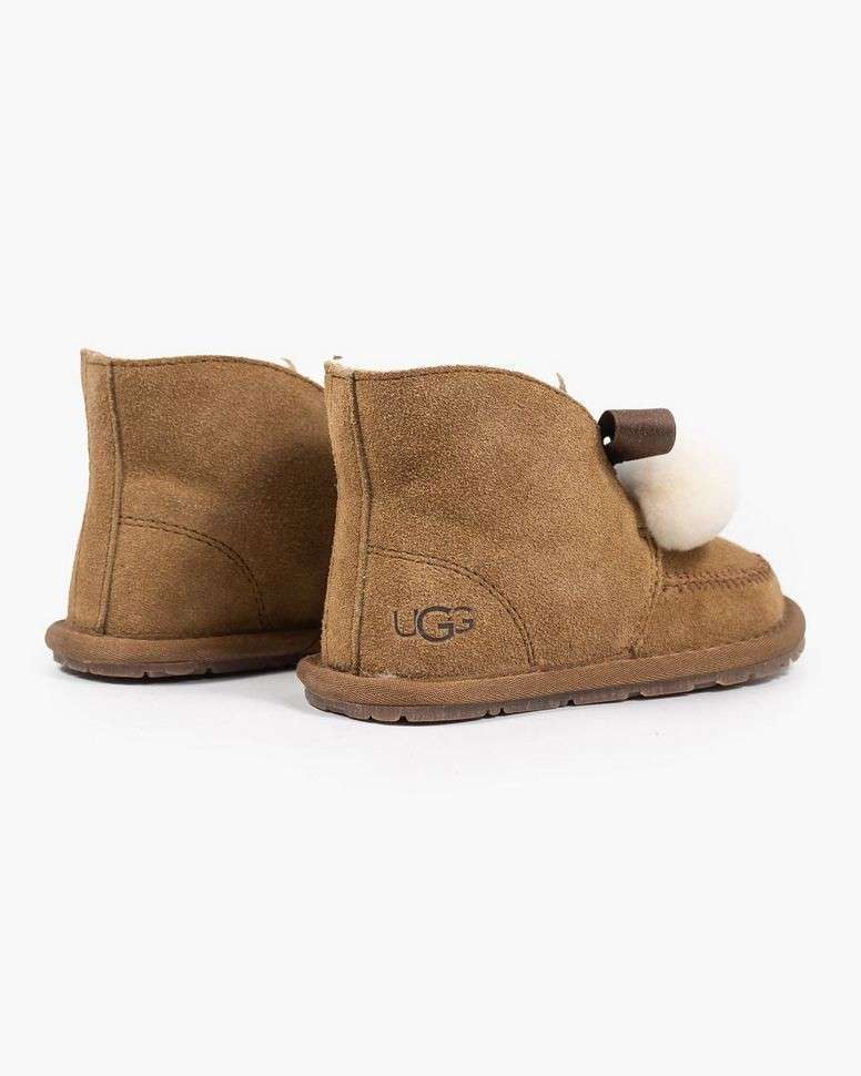 UGG Жіночі Рижі Чоботи Замшаз Бумбоном Australia Chestnut Suede — фото 5