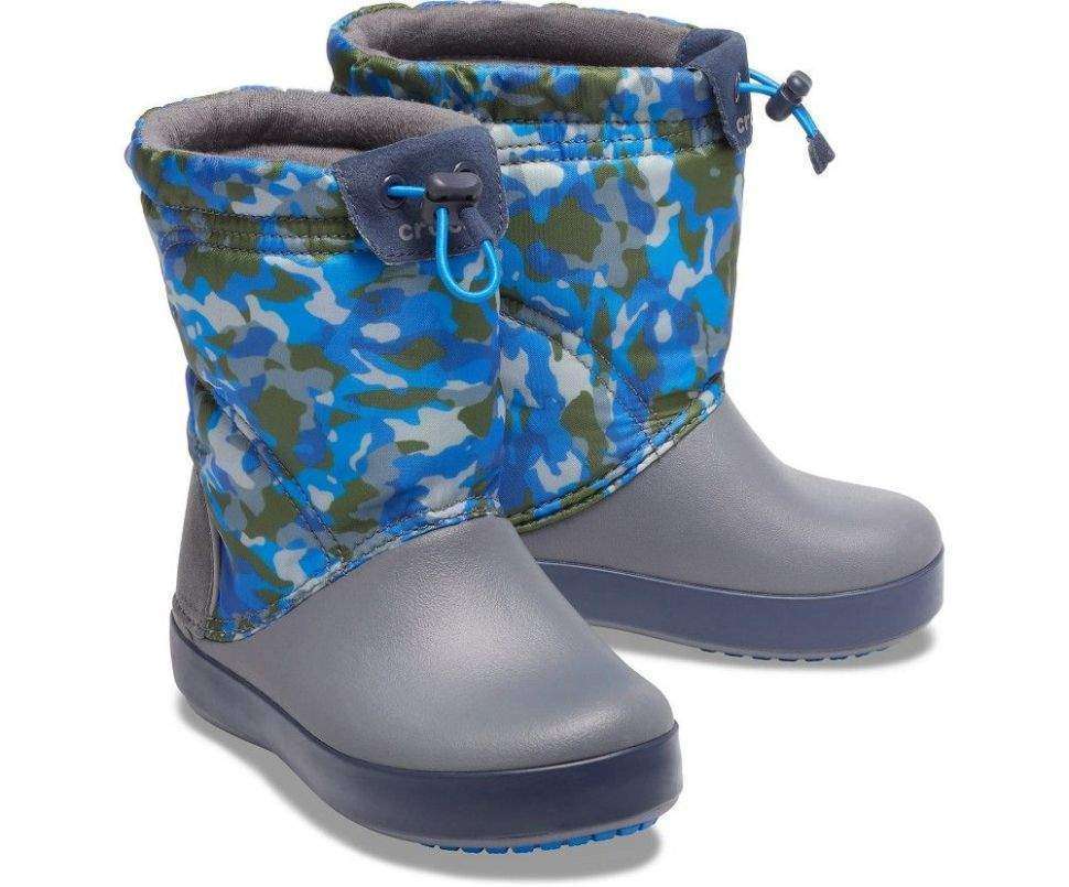 Crocs сапоги непромокаемые детские Crocband LodgePoint Snow Boots — фото 1