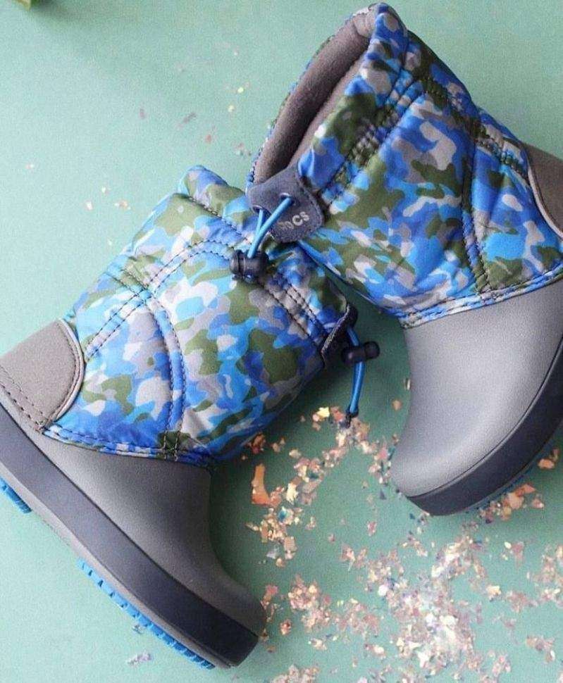 Crocs сапоги непромокаемые детские Crocband LodgePoint Snow Boots — фото 3