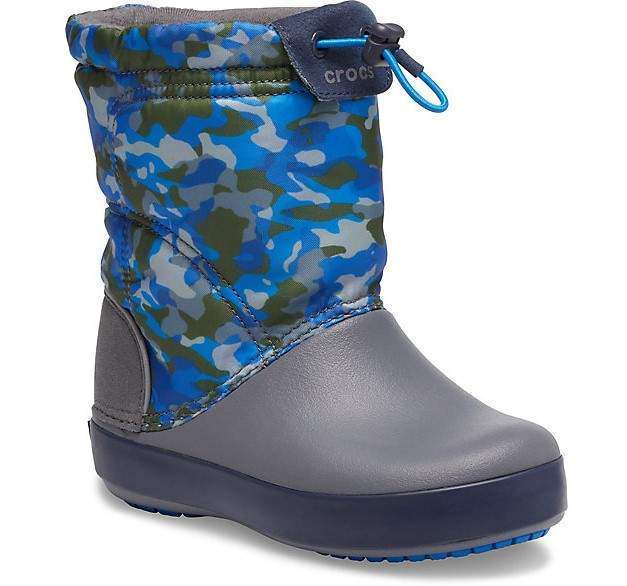 Crocs сапоги непромокаемые детские Crocband LodgePoint Snow Boots — фото 9