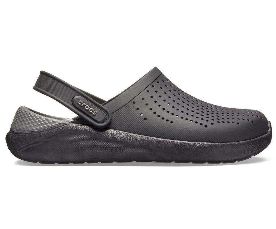 Чоловічі Crocs Лайтрайд Клог Повністю Чорні LiteRide Black / Slate Grey Clog — фото 2