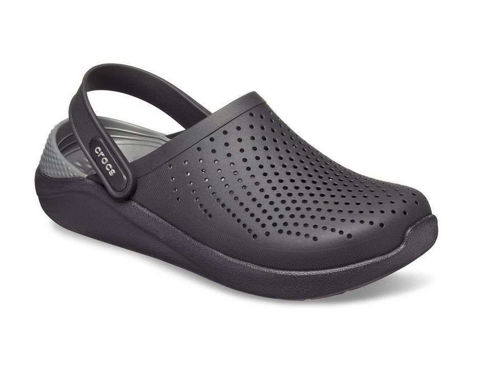 Чоловічі Crocs Лайтрайд Клог Повністю Чорні LiteRide Black / Slate Grey Clog — фото 6