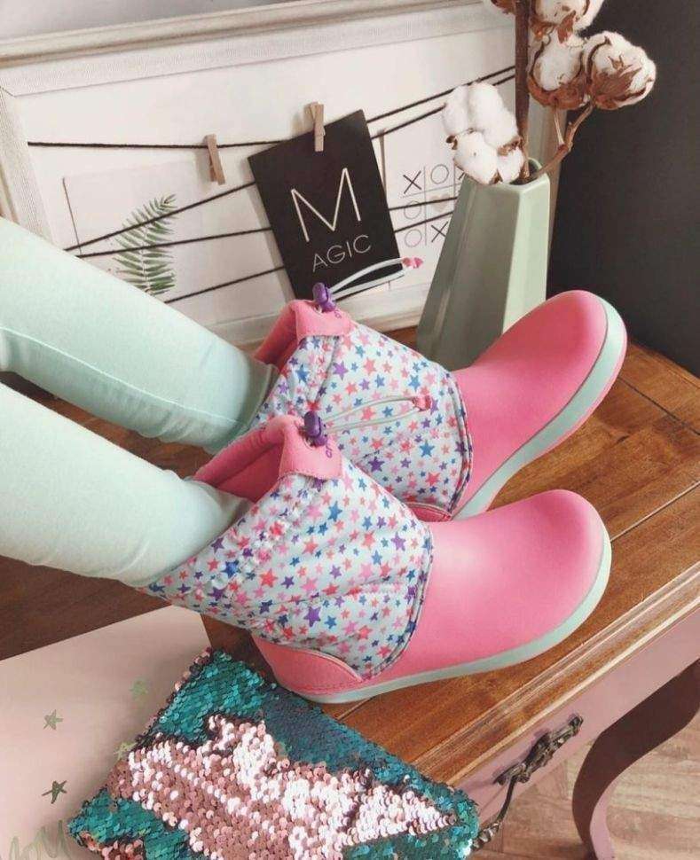 Сапоги Crocs Рожеві Crocband Lodge Point Graphic Winter Boot ce Blue/Pink Lemonade — фото 3