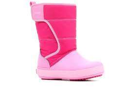 Crocs Сапоги Розовые LodgePoint Snow Boots Candy Pink/Party Pink — фото 2