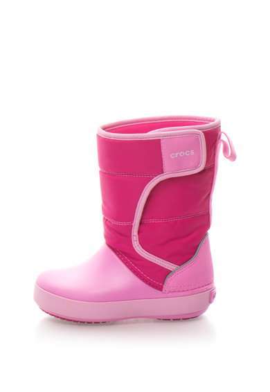 Crocs Сапоги Розовые LodgePoint Snow Boots Candy Pink/Party Pink — фото 4