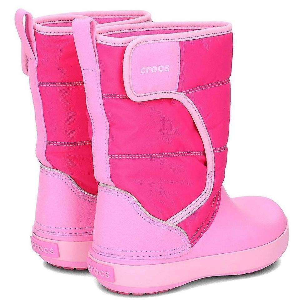 Crocs Сапоги Розовые LodgePoint Snow Boots Candy Pink/Party Pink — фото 6