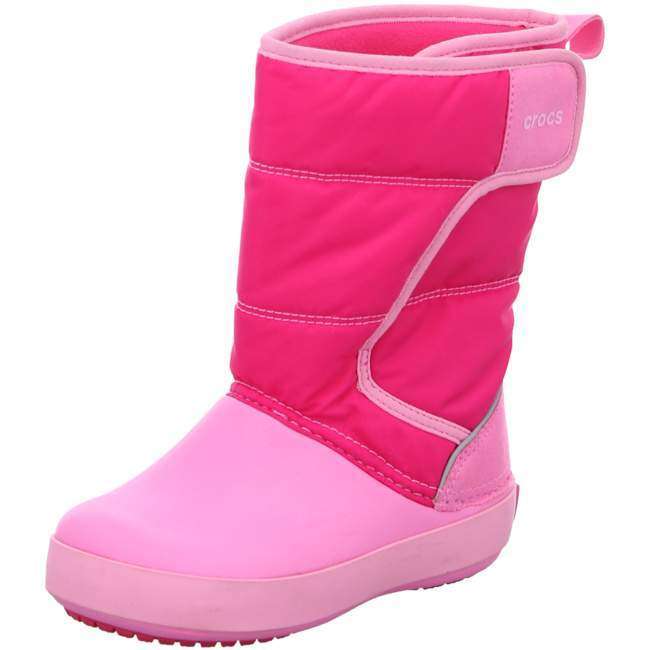 Crocs Сапоги Розовые LodgePoint Snow Boots Candy Pink/Party Pink — фото 7