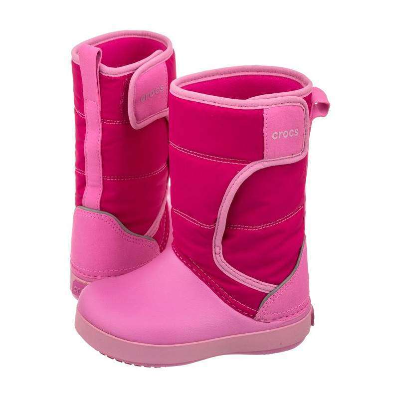 Crocs Сапоги Розовые LodgePoint Snow Boots Candy Pink/Party Pink — фото 8