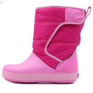 Crocs Сапоги Розовые LodgePoint Snow Boots Candy Pink/Party Pink — фото 10