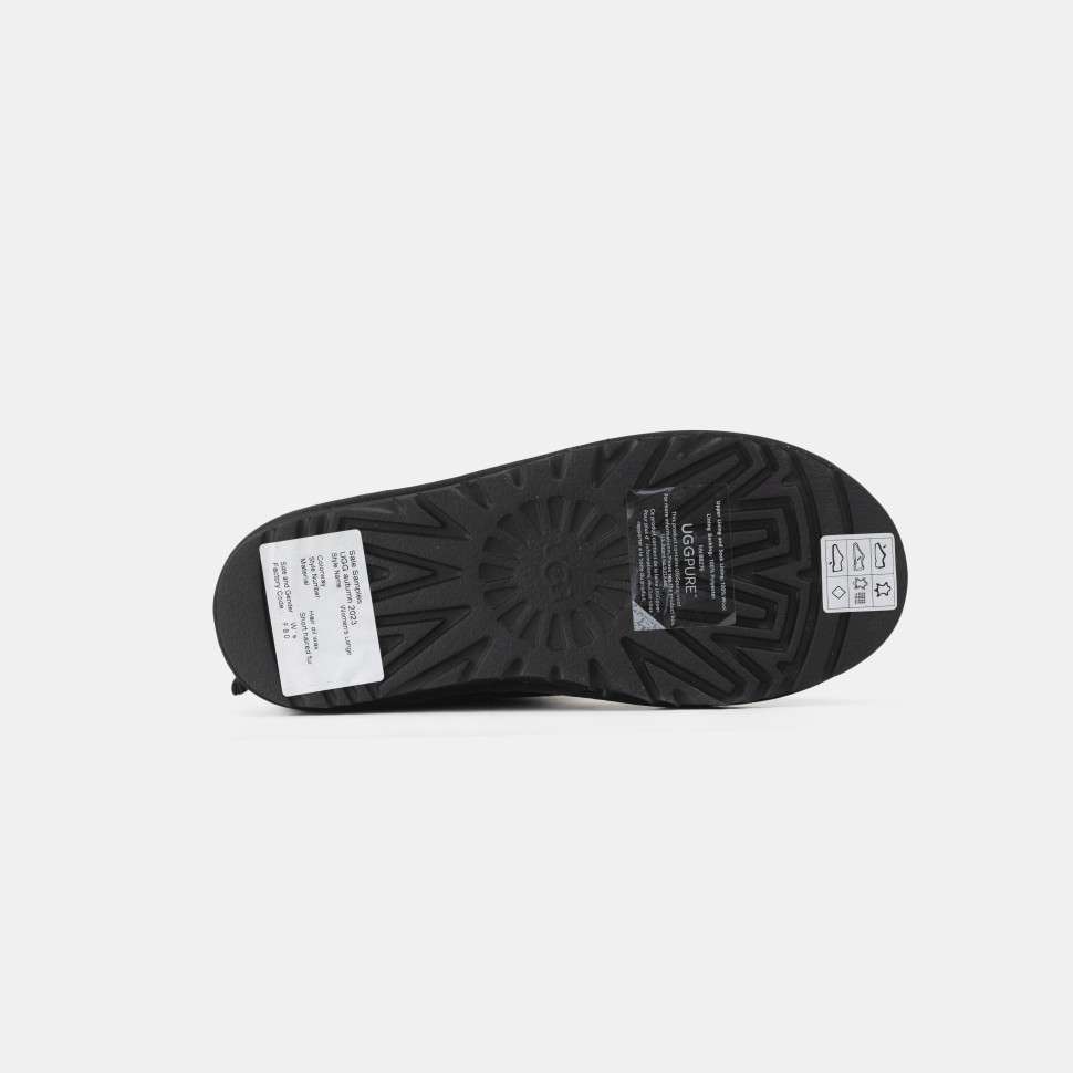Жіночі UGG Чорні Замша Змійка Mini Zipper Black Suede Leather — фото 2