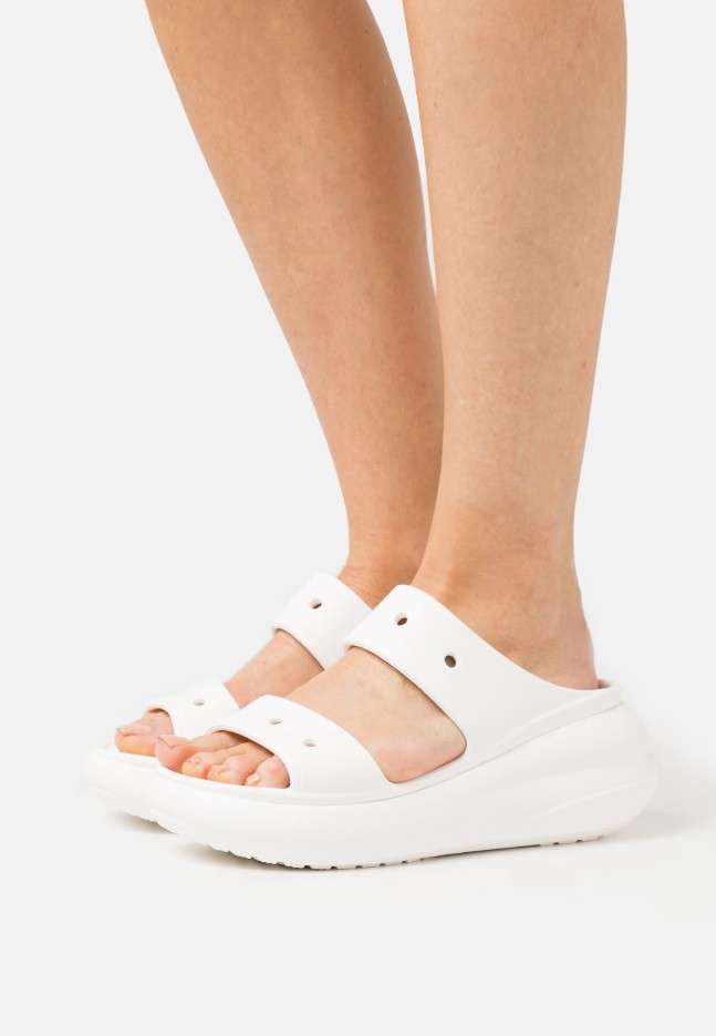 Жіночі шльопанці Crocs CLASSIC CRUSH Slide Sandal White — фото 2