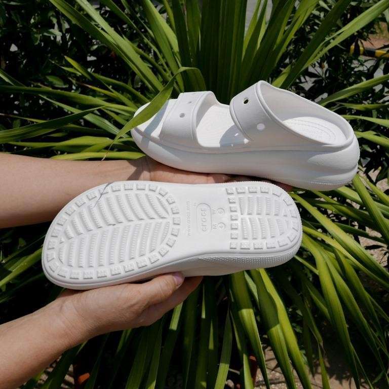 Жіночі шльопанці Crocs CLASSIC CRUSH Slide Sandal White — фото 5