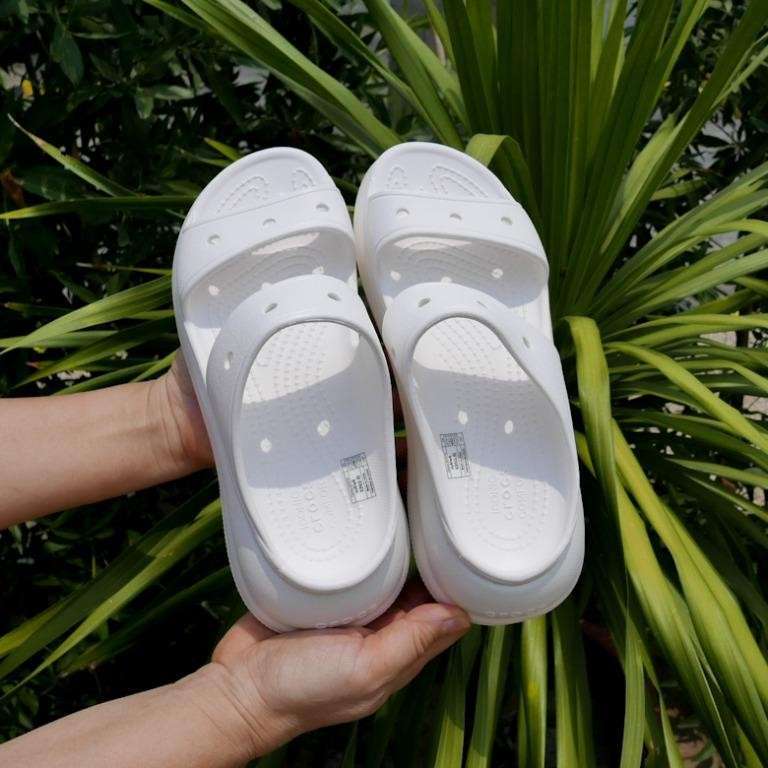 Жіночі шльопанці Crocs CLASSIC CRUSH Slide Sandal White — фото 6