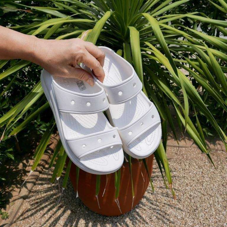 Жіночі шльопанці Crocs CLASSIC CRUSH Slide Sandal White — фото 7