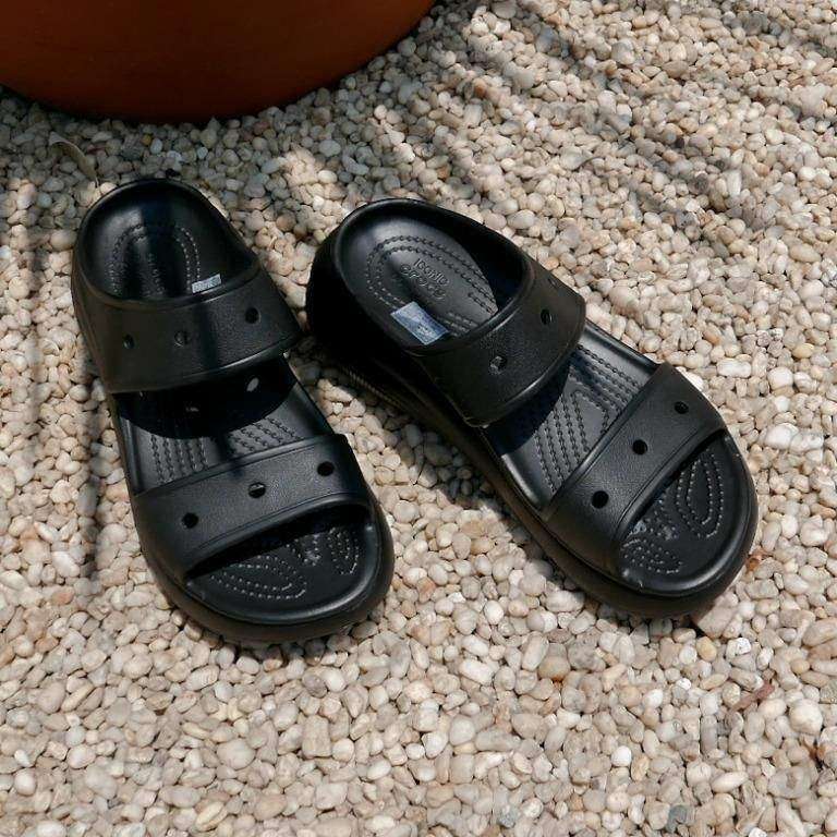 Жіночі шльопанці Crocs Classic Crush Sandal Black — фото 4