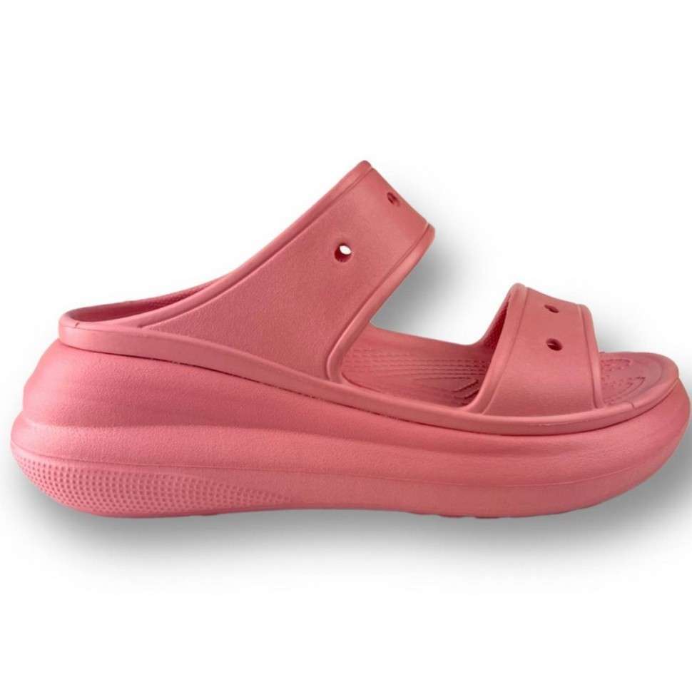 Жіночі шльопанці Crocs classic crush - heeled mules blossom — фото 8