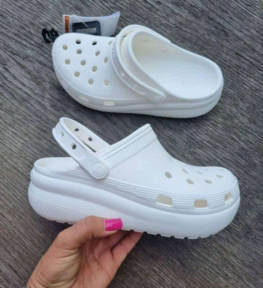 Жіночі Crocs Classic Crush Clog White — фото 5