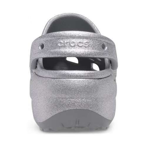 Жіночі Crocs Classic Clog Platform Glitter Silver — фото 14
