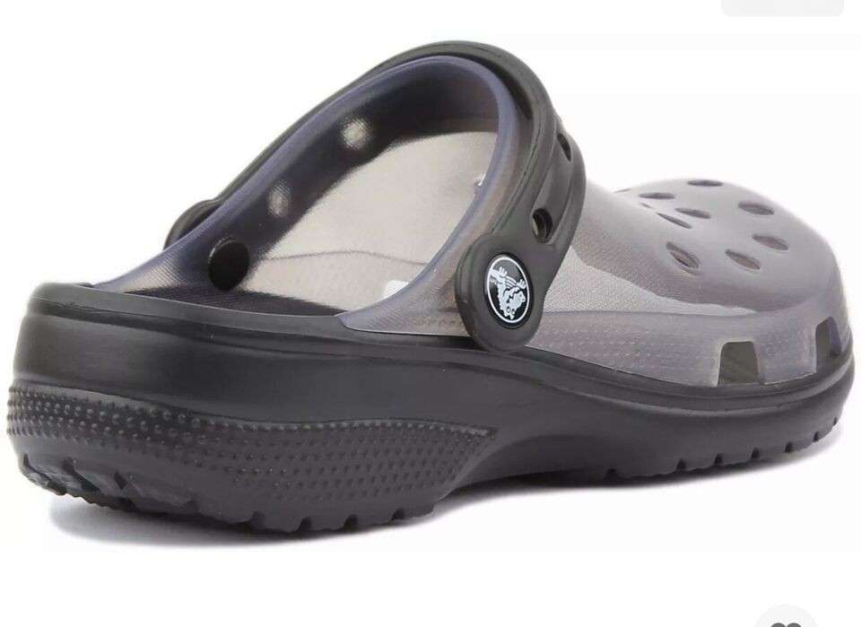 Чоловічі Crocs Класік Клог Чорні Прозорі Classic Clog Translucent Black — фото 11