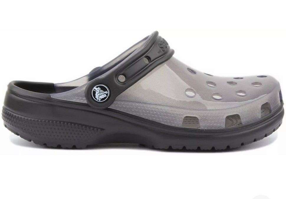 Чоловічі Crocs Класік Клог Чорні Прозорі Classic Clog Translucent Black — фото 12