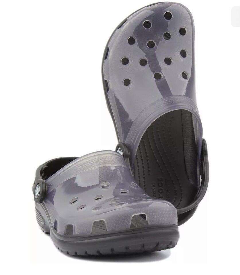 Чоловічі Crocs Класік Клог Чорні Прозорі Classic Clog Translucent Black — фото 14