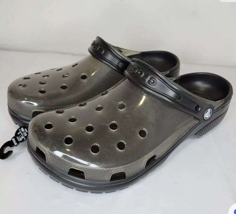 Чоловічі Crocs Класік Клог Чорні Прозорі Classic Clog Translucent Black — фото 15