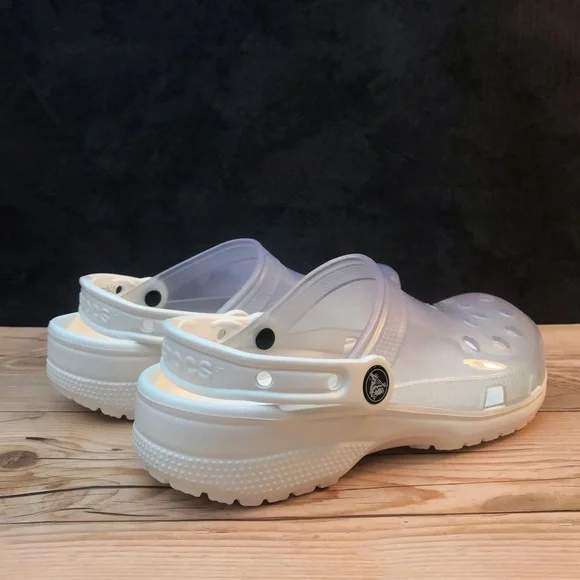 Чоловічі Crocs Классік Клог Білі Прозорі Classic Translucent Clog White — фото 3