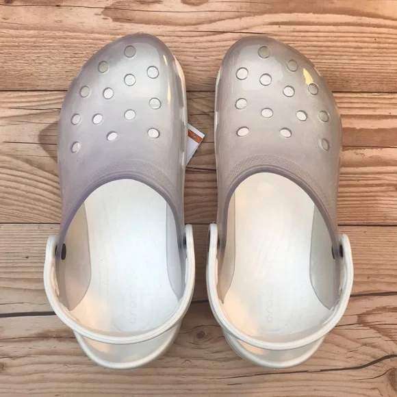 Чоловічі Crocs Классік Клог Білі Прозорі Classic Translucent Clog White — фото 6