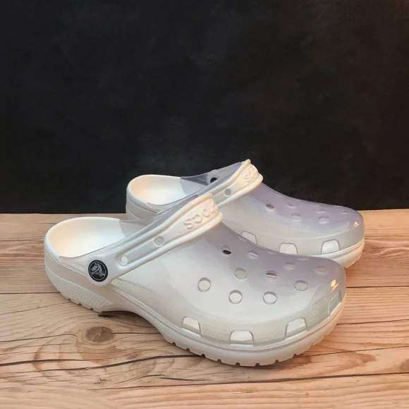 Чоловічі Crocs Классік Клог Білі Прозорі Classic Translucent Clog White — фото 7