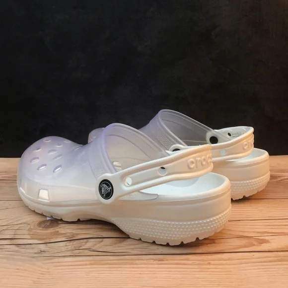 Чоловічі Crocs Классік Клог Білі Прозорі Classic Translucent Clog White — фото 8