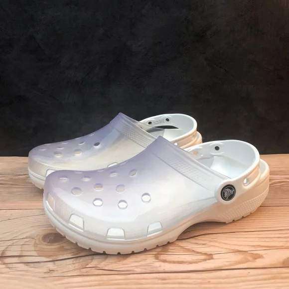 Чоловічі Crocs Классік Клог Білі Прозорі Classic Translucent Clog White — фото 10