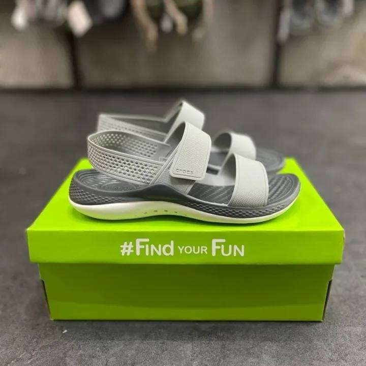 Жіночі сандалі Crocs Sandal Literide 360 Light Grey/Slate Grey — фото 6