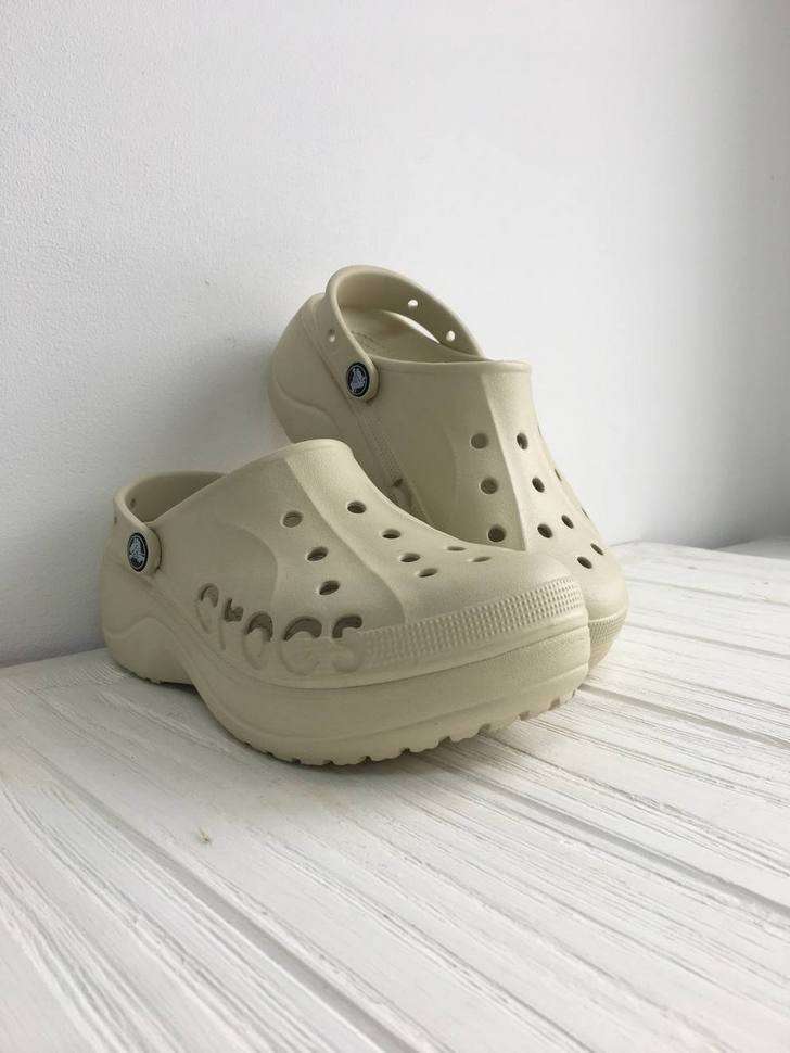 Жіночі Crocs Baya Clog Platform Bone — фото 5