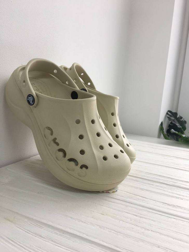 Жіночі Crocs Baya Clog Platform Bone — фото 7