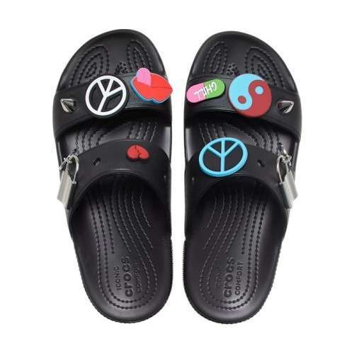 Чоловічі в'єтнамки Crocs Classic Feel the Positivity Sandal Black — фото 15